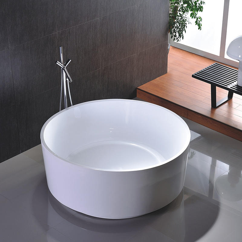 1400 Qualité de surface solide pour baignoire autoportante ronde moderne